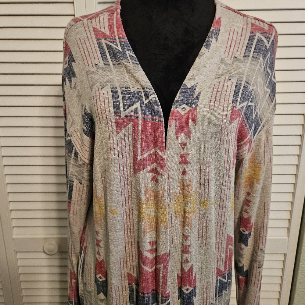 Geometric / Aztec Pattern Long Duster - image 2